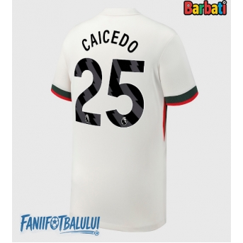 Chelsea Moises Caicedo #25 Tricou Fotbal Replică 2025-26 Barbati Deplasare